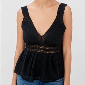 American Eagle V neck babydoll top